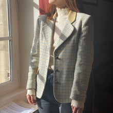 将图片加载到图库查看器，Vintage plaid blazer
