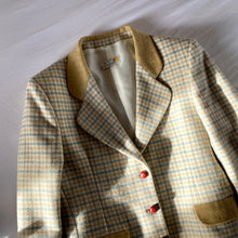 将图片加载到图库查看器，Vintage plaid blazer
