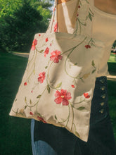 将图片加载到图库查看器，Tote Bag Handmade Fleurs Rouges
