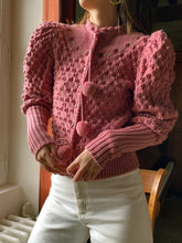 Charger l&#39;image dans la galerie, Vintage austrian rose cardigan
