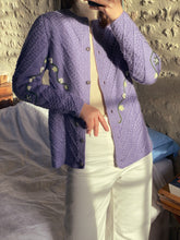 Charger l&#39;image dans la galerie, Vintage lilac cardigan
