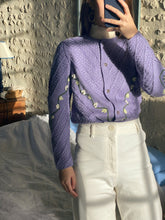 Charger l&#39;image dans la galerie, Vintage lilac cardigan
