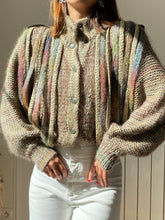 Charger l&#39;image dans la galerie, Vintage cardigan multicolore
