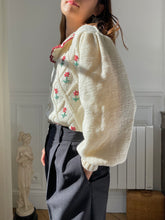 将图片加载到图库查看器，PRE-ORDER Hand knitted white cardigan
