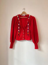 将图片加载到图库查看器，Vintage Tyrol red cardigan
