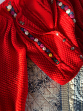 Charger l&#39;image dans la galerie, Vintage Tyrol red cardigan
