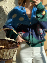 Charger l&#39;image dans la galerie, Vintage landscape mohair cardigan
