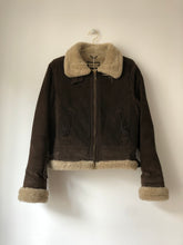 将图片加载到图库查看器，Manteau bomber suede 80s
